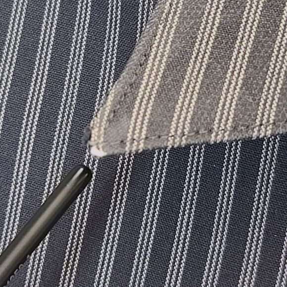 John Ashford Men's Striped Blue Fitted Button Up Dress Shirt 16 - 32/33 L - Picture 15 of 15